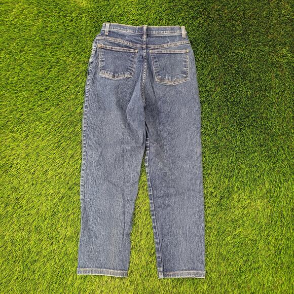 SASSON Tapered Denim Jeans Womens 2/3 26x26 TALON Zip Retro - Picture 2 of 16